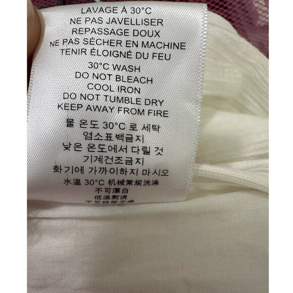 Louise Misha creamy white linen short sleeves boho jumpsuit size 40 - Medium - Picture 5 of 16